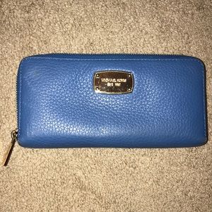 Blue Michael Kors Wallet